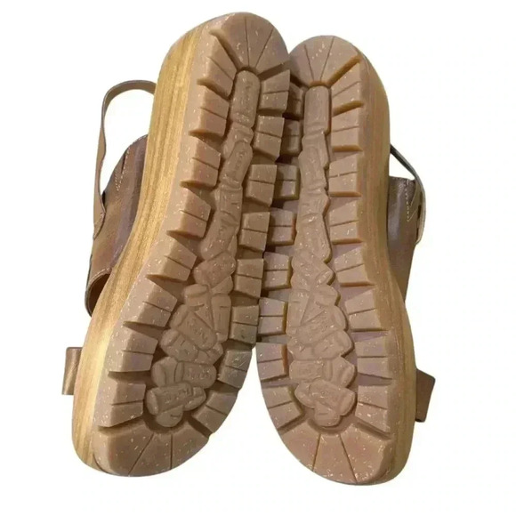 Korks Ease Women's Fraya Slingback Wedge Platform Sandals Brown Size 8 EUC - Picture 5 of 6